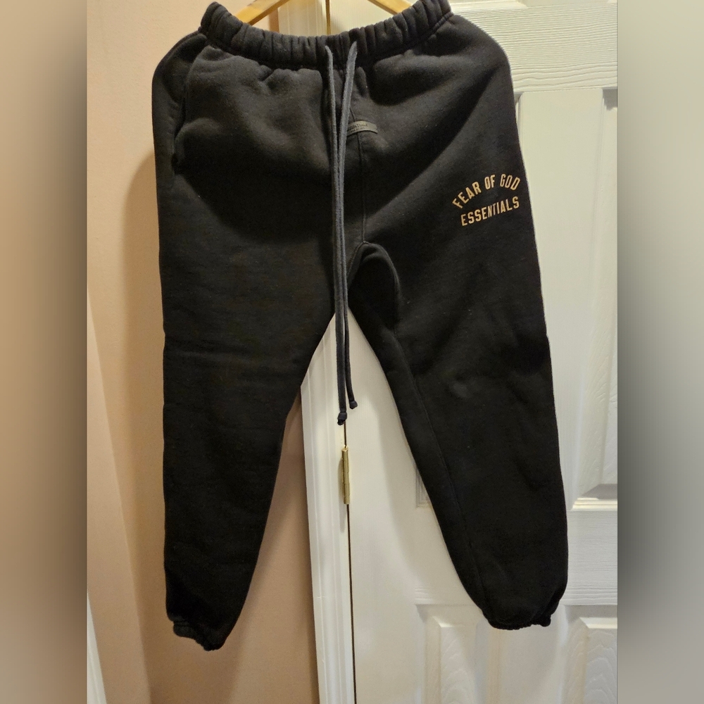 Fear of God Essentials Black Joggers Size XXS